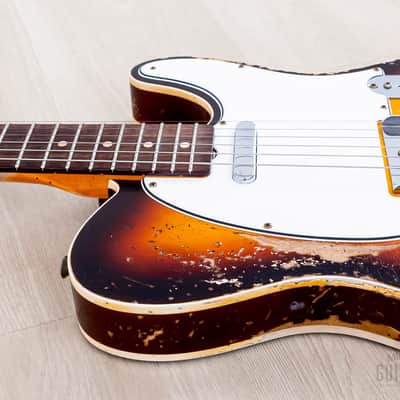 2023 Fender Custom Shop Limited Edition ‘59 Telecaster Custom Super Heavy Relic Sunburst image 6