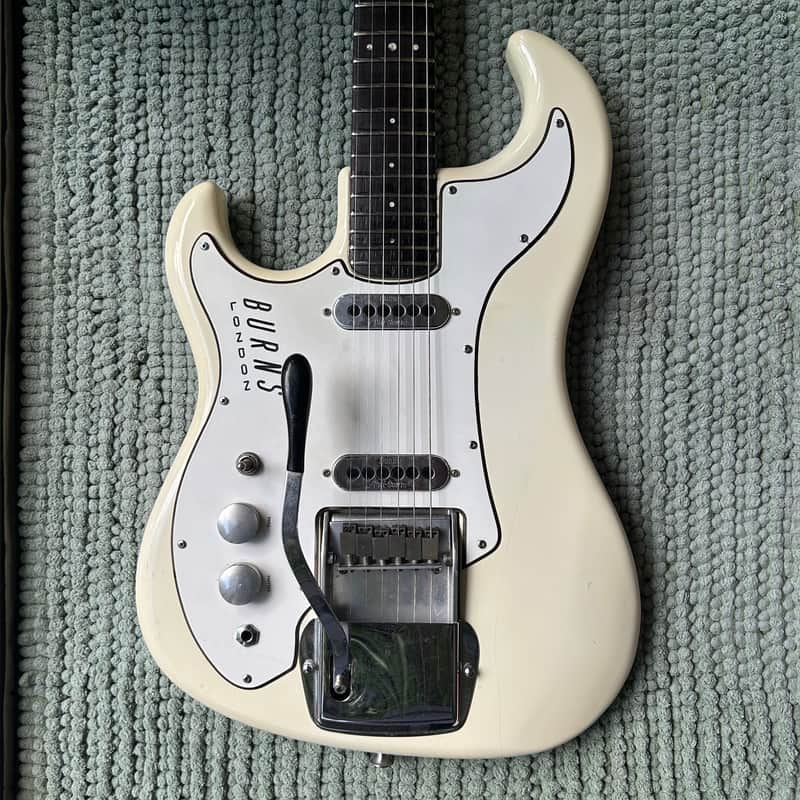 1960s Burns Short Scale Jazz Guitar Left Handed Electric Guitar w/ HSC image 1