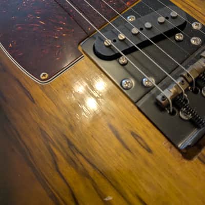 Warmoth/Fender Telecaster Black Korina image 5