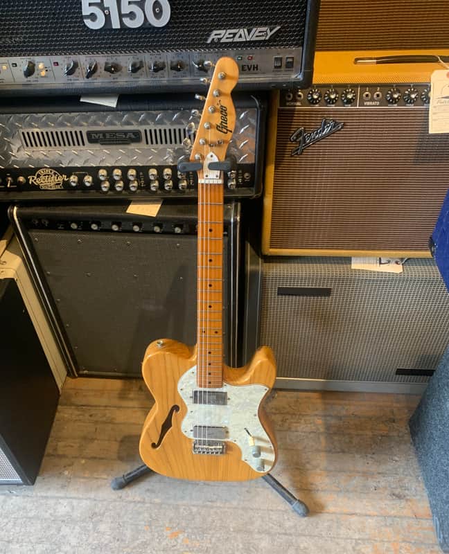 Vintage Rare Japan Matsumoku Greco Gneco Telecaster Thinline 1970s Natural image 1