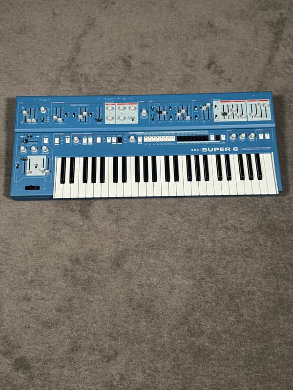 UDO Audio Super 6 12-Voice Polyphonic Binaural Analog-Hybrid Synthesizer 2020 - Present - Blue image 1