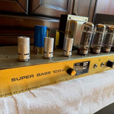 Marshall JMP 1992 MK II Super Bass 2-Channel 100-Watt Guitar / Bass Amp Head 1975 - 1981 image 9