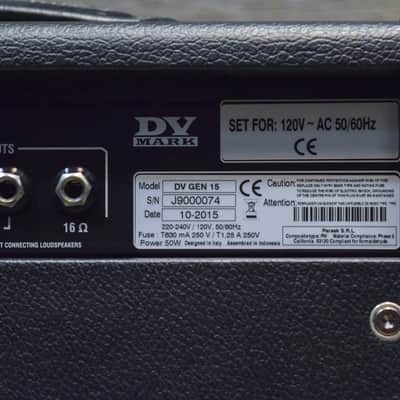 DV Mark DV Gen 15 Silver Generation 15-Watt Tube Guitar Amplifier Head #J9000074 image 8