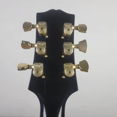 1989 Epiphone Black Beauty 1957 Style Les Paul Custom Modified - Ebony, Made in USA? (First Year Prototype?) image 4