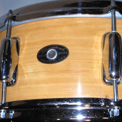 Vintage 1957 Slingerland 5.5x14" Knotty Pine Solid Maple Snare Drum image 3