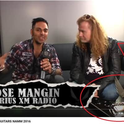 Dave Mustaine's Artist Owned NAMM 2016 Dean Stradivarius VMNT Flying King V F-Hole Signed MEGADETH Tour Guitar personally owned for years by DAVE MUSTAINE image 2