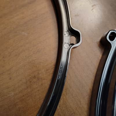 Unbranded 2 12" Nickel Plated Die Cast Drum Hoops - Nickel image 6