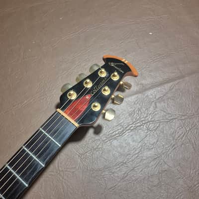 Ovation 2002-AC Collector's Series 2002 - African Cherry #158 w/OP40 Preamp and hard case image 8