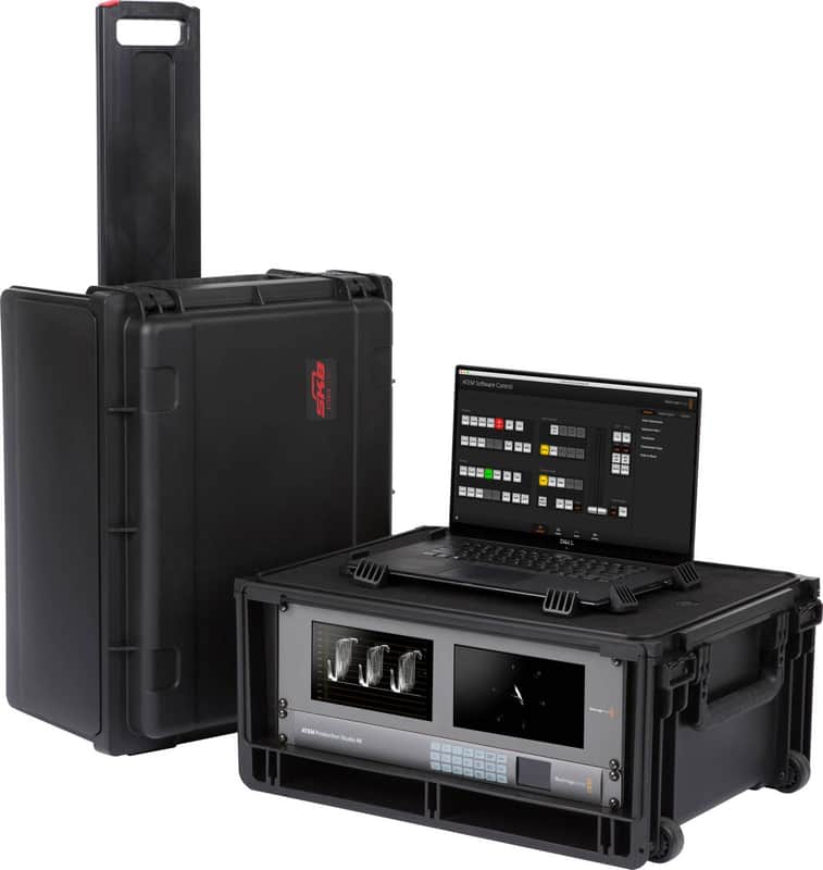 SKB 1SKB-ISF42U iSeries 42U 16.75" Deep Studio Flyer TSA Molded Rolling Audio Rack Case image 1