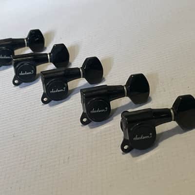 1980's Japan Charvel Jackson Import Model Series R Logo Tuners Tuning Pegs 6 In Line (Incomplete Set)