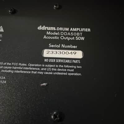 ddrum DDA50 BT 50-Watt 1x10" Bluetooth Electronic Percussion Amp 2010s - Black / Red image 11