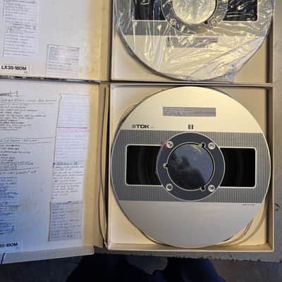 TDK LX 35/180 10.5" 1/4" 3600sq ft recording tape on metal reel image 2
