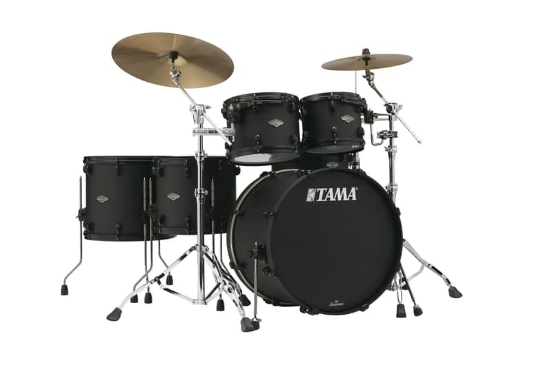 ~LIMITED EDITION!~ 2026 TAMA Starclassic Performer 5-Piece 10/12/14/16/22 Drum Kit Set in Flat Black Lacquer with Flat Black Hardware *IN STOCK* image 1