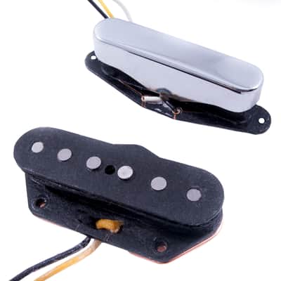 Fender Custom Shop Twisted Tele Pickup Set - Chrome / Black image 2