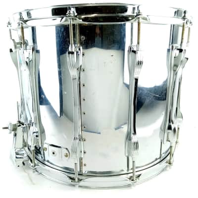 Ludwig 12x15"Challenger ST Chrome-Wood Parade Marching Snare Drum Vintage70s COW image 5