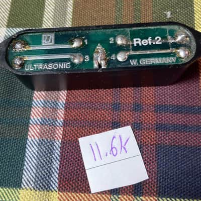 Black Vintage Bill Lawrence Ref.2 Ultrasonic Stratocaster Pickup, 11.6k image 3