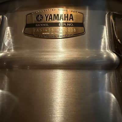 Yamaha RAS-1455 Recording Custom 5.5x14" Aluminum Snare Drum 2016 - Present - Silver/Chrome image 8