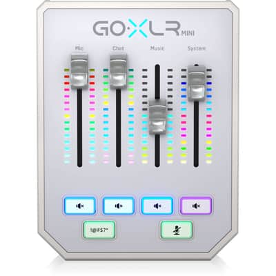 TC-Helicon GoXLR Mini USB Streaming Mixer and Audio Interface (White) image 2