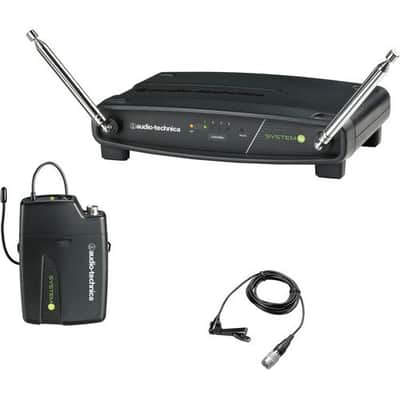 Audio-Technica ATW-901A/L System 9 VHF Wireless Unipak System with Omnidirectional Lavalier Microphone, GM-1W Mobile Pack & 4-Hour Rapid Charger Kit image 2