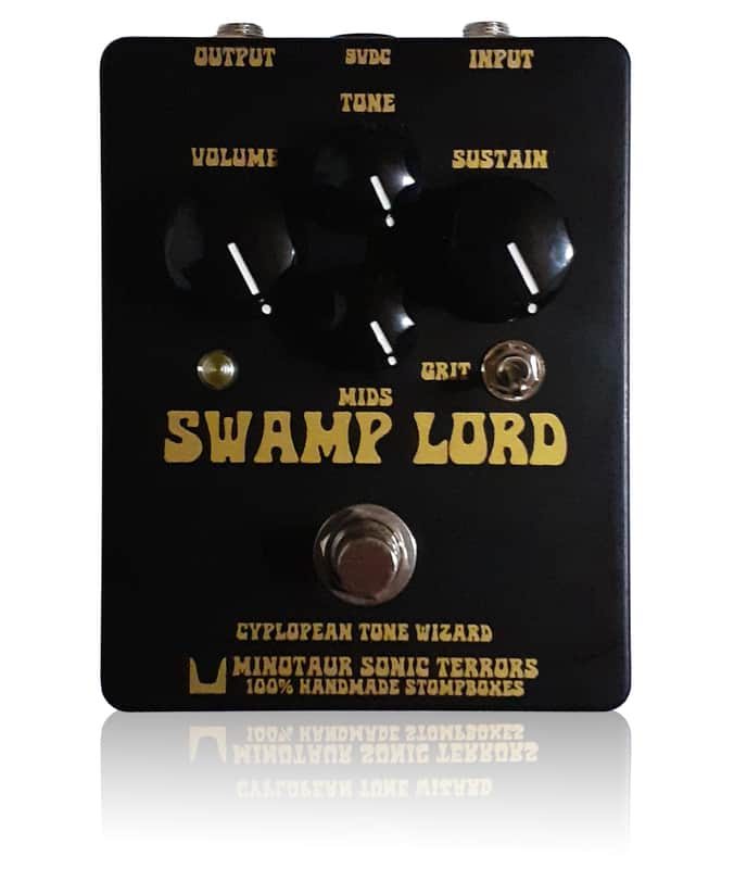 Minotaur Sonic Terrors Swamp Lord Fuzz/Distortion - 120mm X 95mm version 2020 Black / Gold image 1