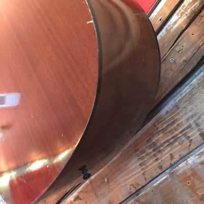 1966-71 Yamaha FG-180 Red Label Jumbo Dreadnought Acoustic Guitar Neck Reset MIJ image 11
