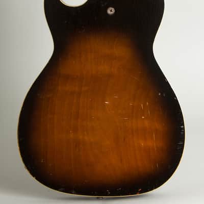 Harmony Stratotone Mars H-46 Thinline Hollow Body Electric Guitar, c. 1959, black hard shell case. image 4