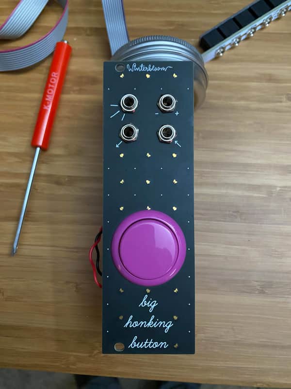 Winterbloom Big Honking Button 2020s - Black & Purple image 1