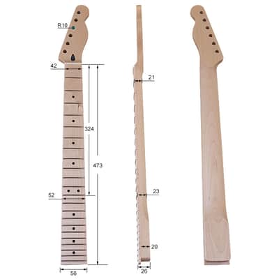 Maple Guitar Neck,22 Frets image 2
