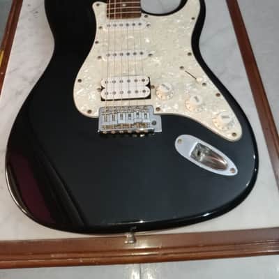 Electric Guitar Orange CRUSH STRATOCASTER Black SSH 1 Humbucker 2