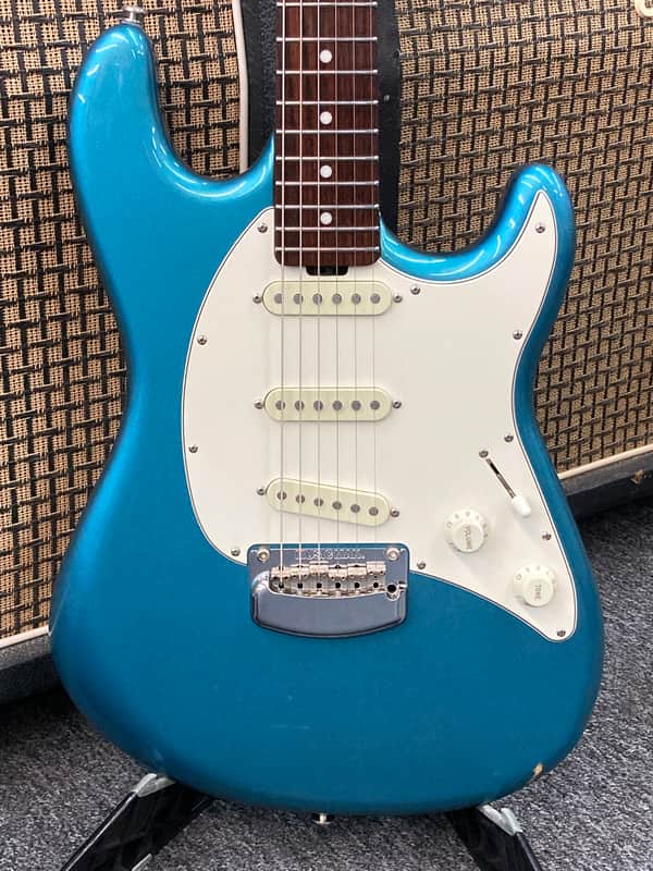 Ernie Ball Music Man Cutlass SSS Tremolo 2018 - Vintage Turquoise image 1