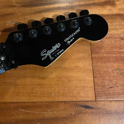 1989 Fender Squier MIK Korea Floyd Rose Strat Stratocaster Rosewood Neck Tuners image 1
