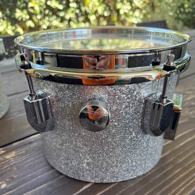 Pearl President Deluxe Concert Tom Set 8" and 10" with Stand Ct950 Silver Sparkle (PSD0810P/C450) imagen 9