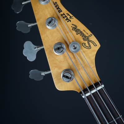 1983 Squier by Fender Jazz Bass - JV Series - Fiesta Red - HSC - Ex Eric Heydock Hollies image 3
