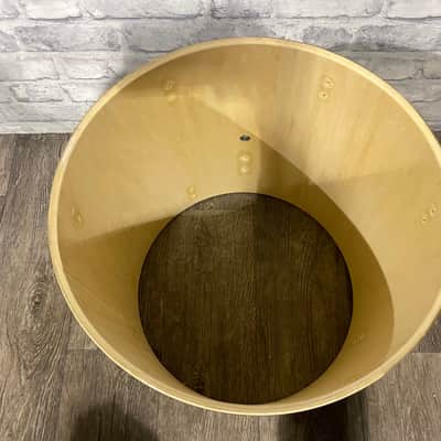 Pearl Forum Tom Drum Shell 16”x16” Bare Wood Project / Upcycle #FN98 image 3