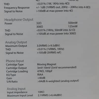 PS Audio Sprout100 Integrated Amplifier - Amp w/ Remote Manual & Original Box image 6