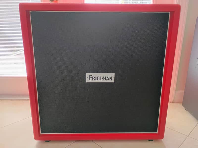 Friedman BE-412 4x12" Closed-Back Guitar Speaker Cabinet - JEL Bronco Red - 2023 image 1