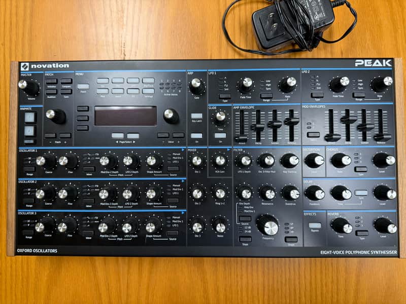 Novation Peak 8-Voice Desktop Synthesizer 2017 with Decksaver image 1