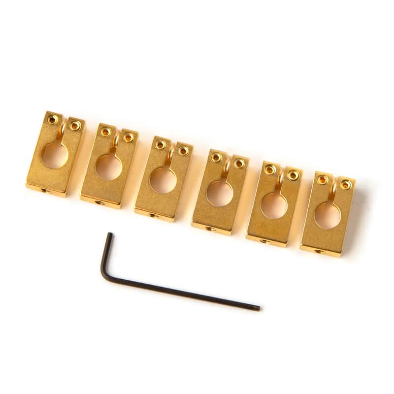 PRS Gold Saddles For USA Tremolo Bridges image 1