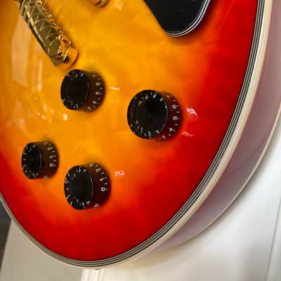 SX Les Paul Custom  Cherry Burst 7lbs 6 oz image 12