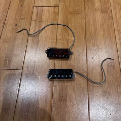 Gibson Les Paul Deluxe Mini Humbucker Pickups(PAIR) Chrome 1979 - Chrome image 1