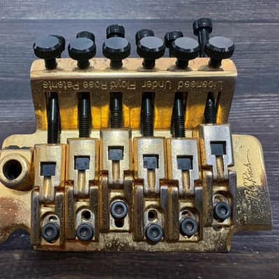 GOTOH B.C. Rich Logo GE1988T Floyd Rose Tremolo Bridge Gold w/Lock Nut Arm Japan image 3