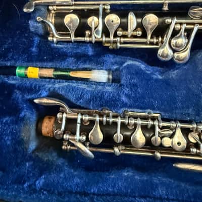 La Margue brand wood Oboe with case. Made in France image 2