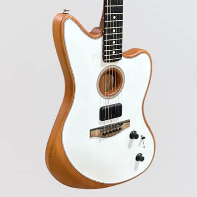 Fender American Acoustasonic Jazzmaster Acoustic-Electric Guitar - Arctic White image 2