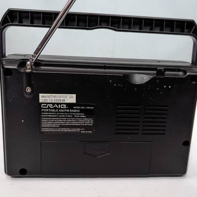 Craig CR4181 Portable AM / FM Radio - Black image 6