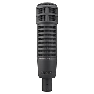 Electro-Voice RE20 Variable-D Dynamic Cardioid Microphone, BlackWith Shock Mount, Broadcast Arm & XLR Cable image 1