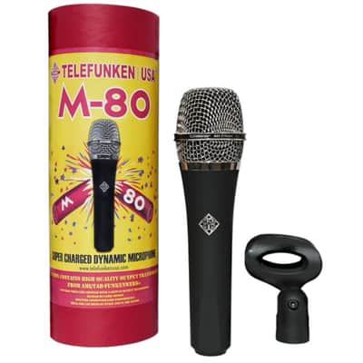 Telefunken M80 Dynamic Handheld Vocal Mic Black - Dynamic Microphone image 1
