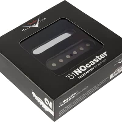 Fender Custom Shop '51 Nocaster Telecaster Single Coil Pickup Set, Chrome/Black image 2