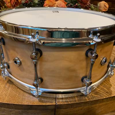 Mapex Black Panther Design Lab 6 x 14 Cherry Bomb Snare 2020 Natural Satin image 4
