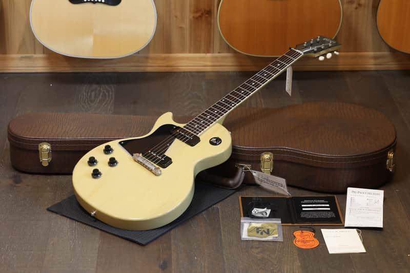 2021 Gibson Custom Shop 1957 Historic Reissue Les Paul Junior Electric Guitar TV Yellow + COA OHSC image 1