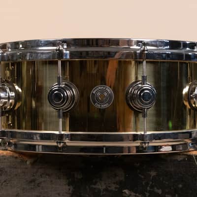 2000s DW Collector's Series 5.5x14 Bell Brass Snare Drum image 6